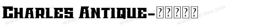 Charles Antique字体转换